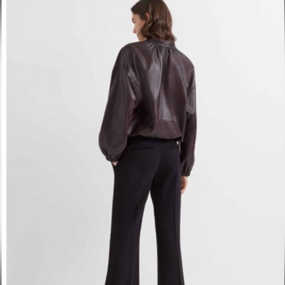 Club Monaco Blouson Sleeve Leather Jacket - Picture 4 of 11